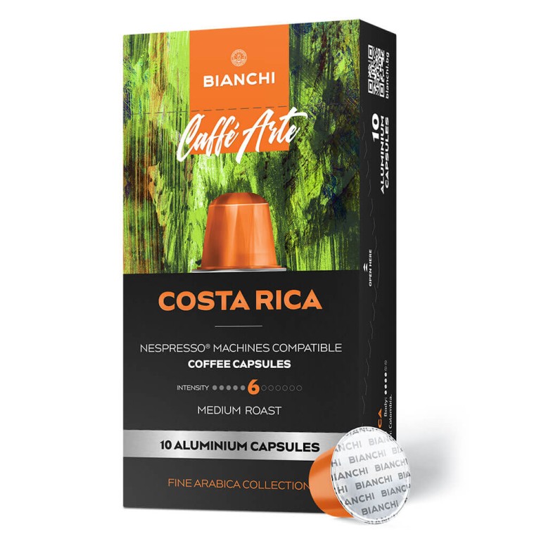 Bianchi Caffè Arte Costa Rica 10 coffee capsules (Nespresso® comp.)