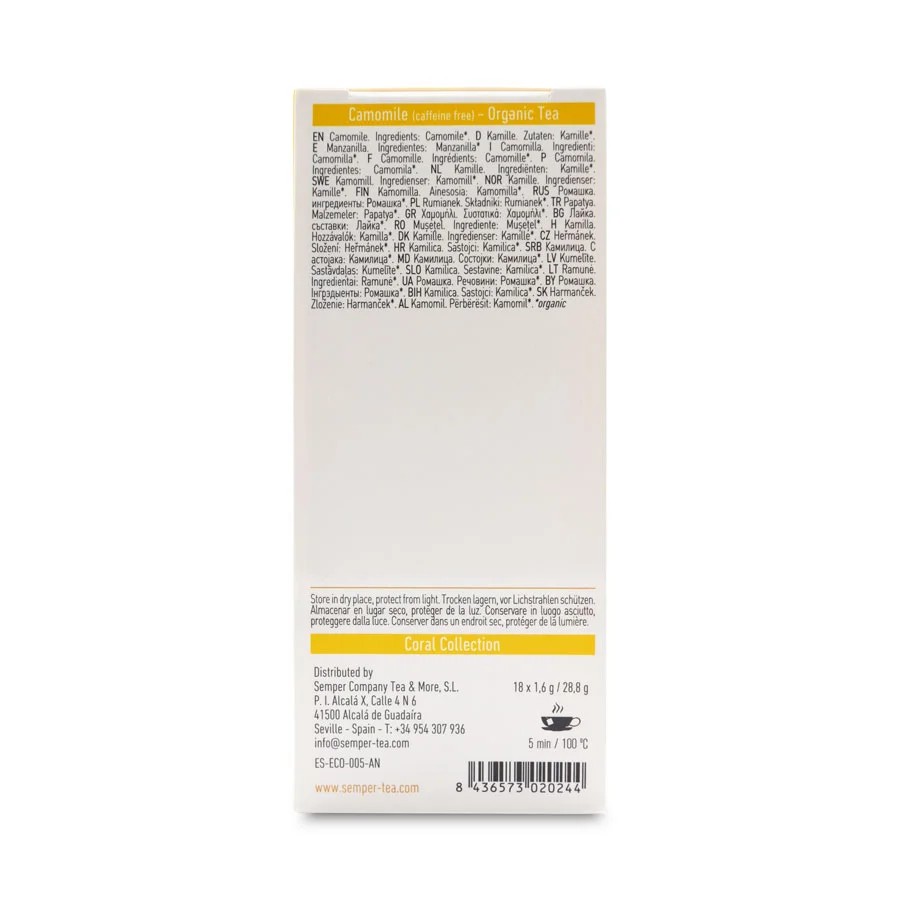 Organic tea CAMOMILE - Semper Tea 18 pcs.