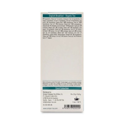 Organic tea ENGLISH BREAKFAST Semper Tea 18 pcs.