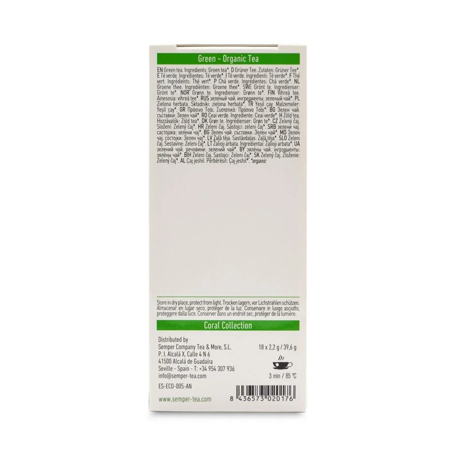 Органичен чай GREEN Semper Tea 18 бр.
