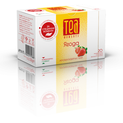 Tea moments Черен чай с ягода